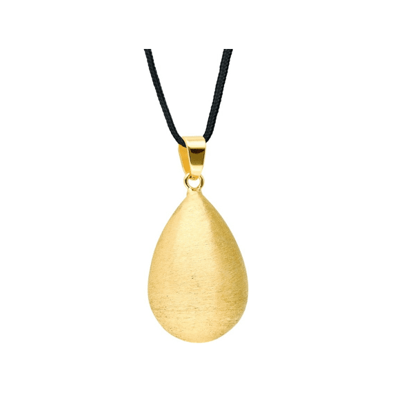 Bola Zwangerschapsbelletje Drop Shape Brushed Effect - Gold Plating