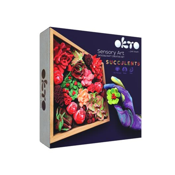 Okto 3d Sensory Art Diy Tenderness Incl. Houten Bakje