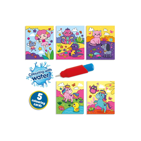 Ses Kleuren Met Water Inclusief Stift Fantasie