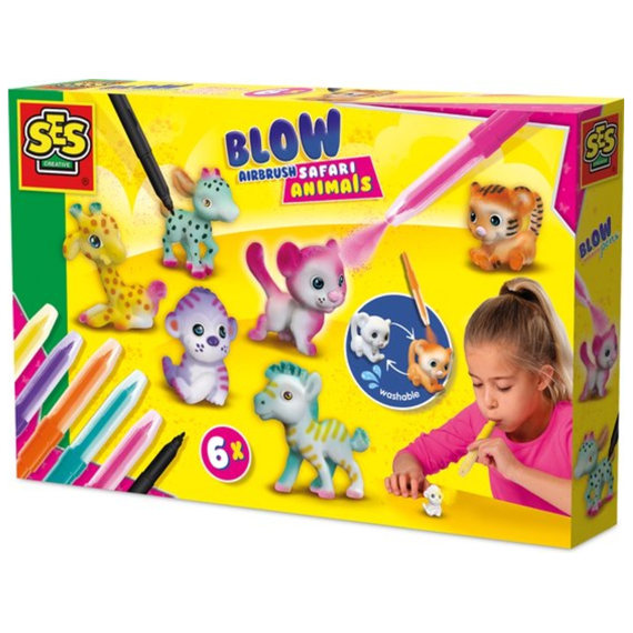 Ses Blow Airbrush Pens Safari Dieren