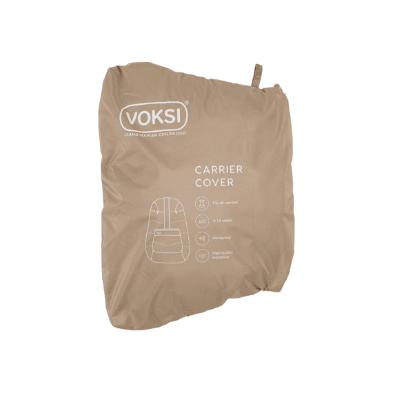 Voksi Draagzak Regen En Wind Cover Dark Sand
