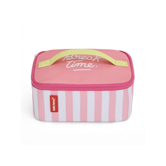 Hello Hossy Lunchtas Pink Stripes Roze
