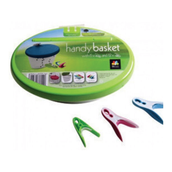Mandje Wasknijper Kunststof Smooth 6st & Storm 12st 3 Kleuren