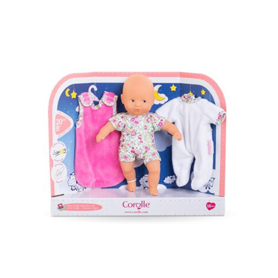 Corolle Mini Calin Pop Slaapzacht 20cm Incl 2 Slaapaccessoires
