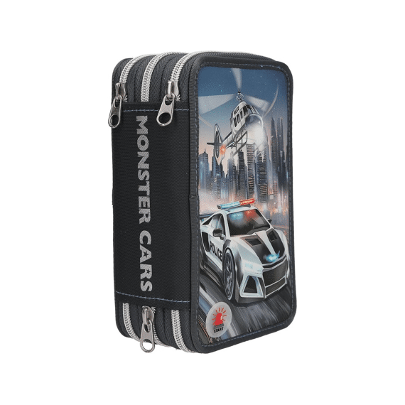 Monster Cars 3-vaks Etui