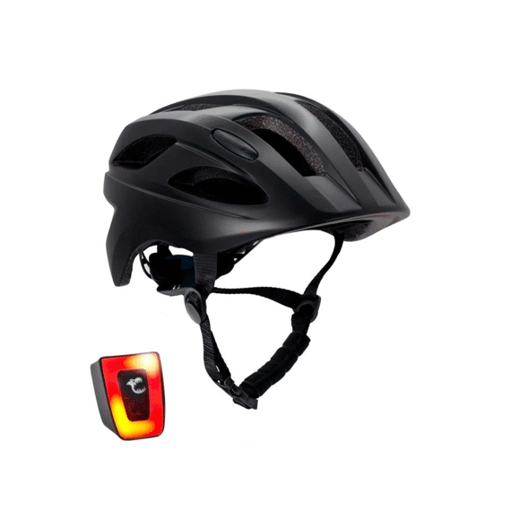 Crazy Safety Fietshelm Cool Met Led Zwart L 54-58cm