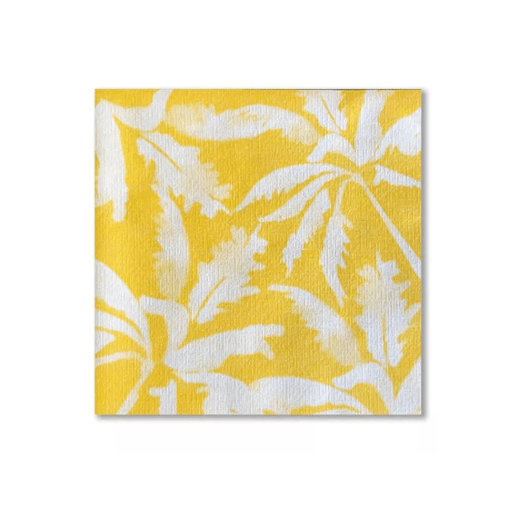 Françoise Paviot Servet 40x40cm 20stuks Beach Jaune