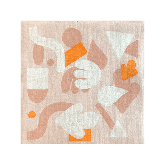 Françoise Paviot Servet 40x40cm 20stuks Gommette