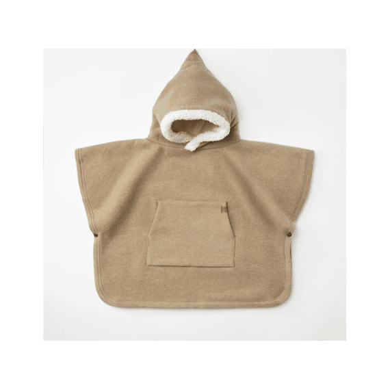 Cloby Poncho Teddy 1-3 Jaar Brown