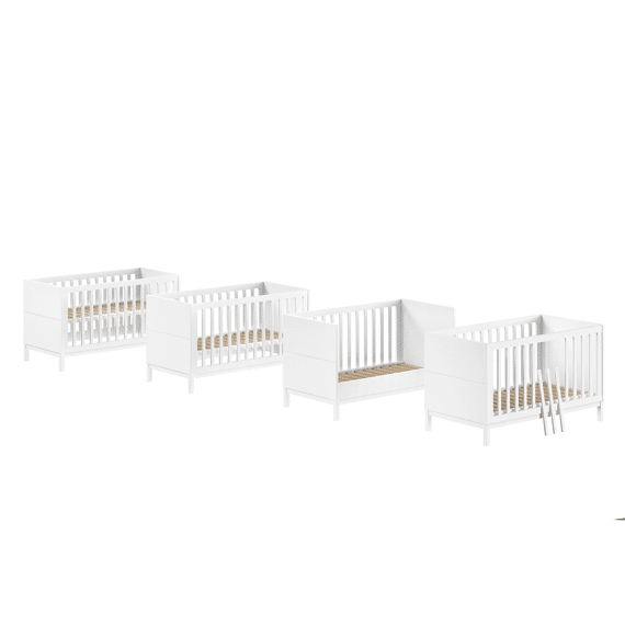 Vipack Eva White Bed/bank 70x140
