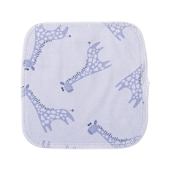 Happy Bear Washable Baby Wipes Blue Giraffe