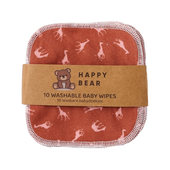 Happy Bear Washable Baby Wipes Savanna