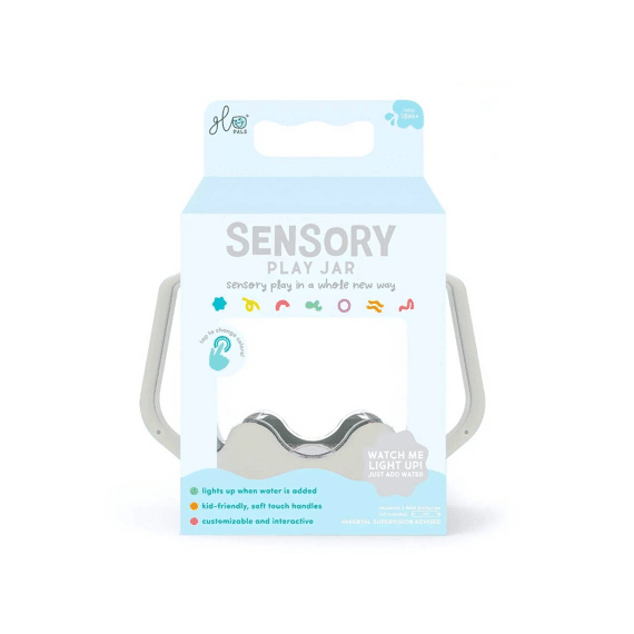 Glo Pals Sensory Play Jar Cloud Grey