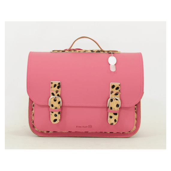 Own Stuff Boekentas Klassiek Leopard Antiek Pink