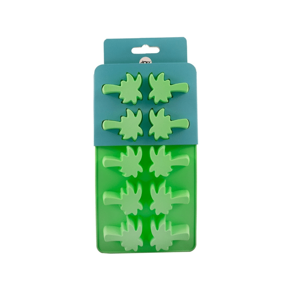 Dotz Ijsblokjesvorm Silicone 21x11x2cm Palmbomen Groen