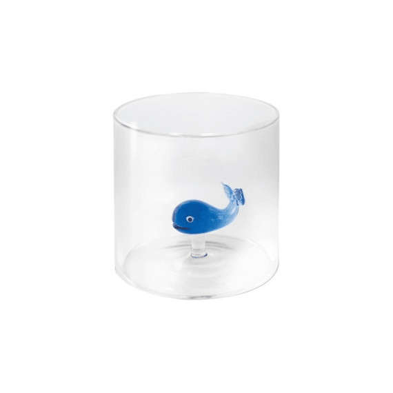 Wd Lifestyle Glas Met Glasdecoratie 250ml Walvis