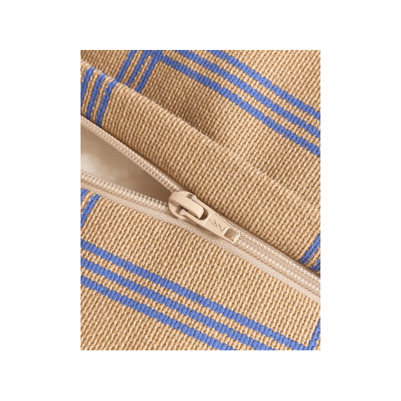 Nobodinoz Zetel Beanbag Vibes Brown Blue Windowpane