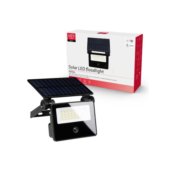 Led Light Outdoor Solar Light 800Lm 4000K Ip54 + Sensor
