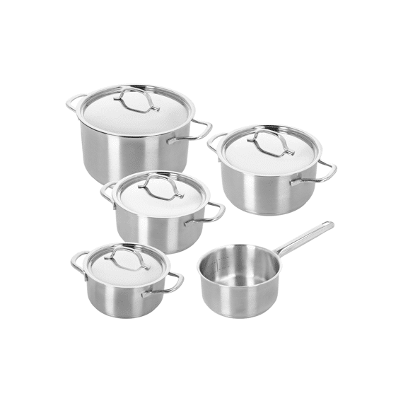 Demeyere Resto 3 Kookpottenset 5-delig Kookpotten 16-18-20-24cm, Steelpan 16cm