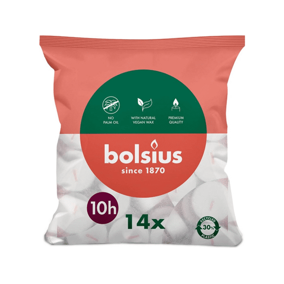 Bolsius Maxi Theelicht 10u 14stuks