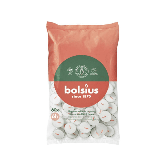 Bolsius Theelicht 6u 60stuks
