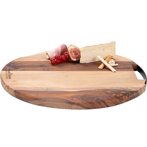 Bowls And Dishes Pure Rose Wood Serveerplank Rond Met Handvat 35cm