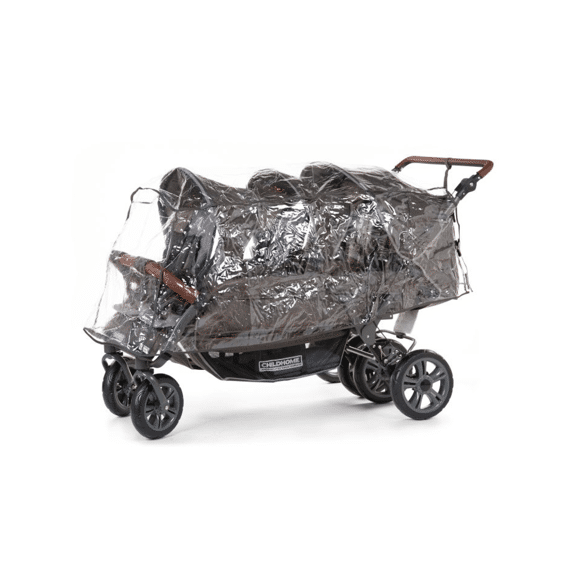 Childhome Buggy 6-ling Six Seater 2 Autobrake Antr Regenbekleding En Beschermhoes Inbegrepen