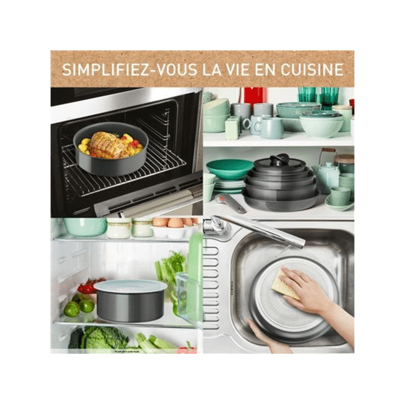 Tefal Ingenio Renew Kookset 6-delig Anti-kleef Keramisch