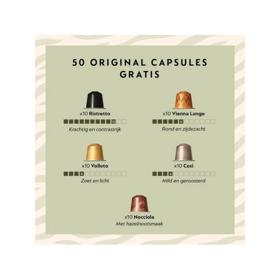 Delonghi Nespresso Essenza Mini 50 Capsules En Kortingsbon