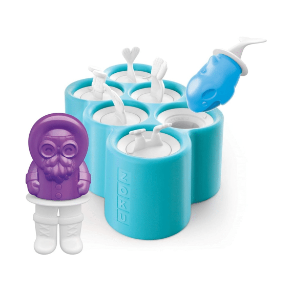 Zoku Pop Maker Polar Set Voor 6 Ijsjes 24,2x14,5x8cm Blauw