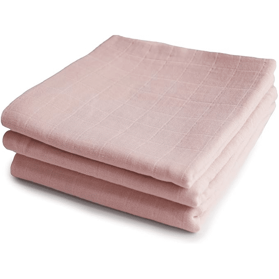 Mushie Tetradoeken 3-pack Blush
