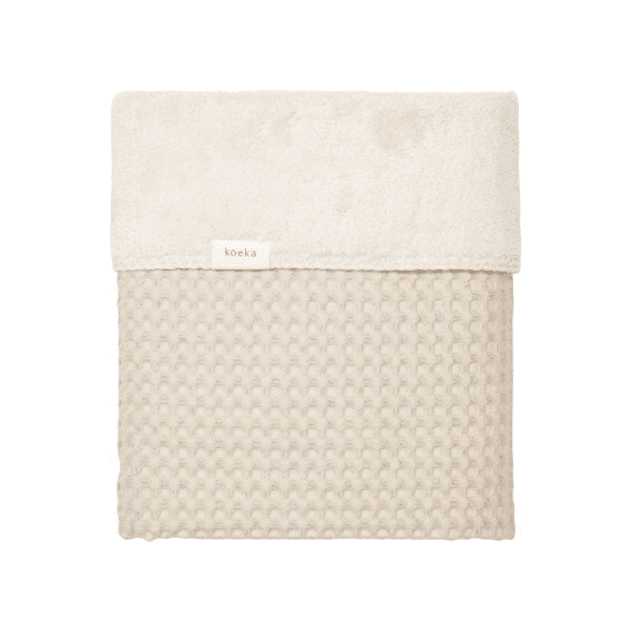 Koeka Deken Wieg Oslo Wafel Teddy 75x100 Sand