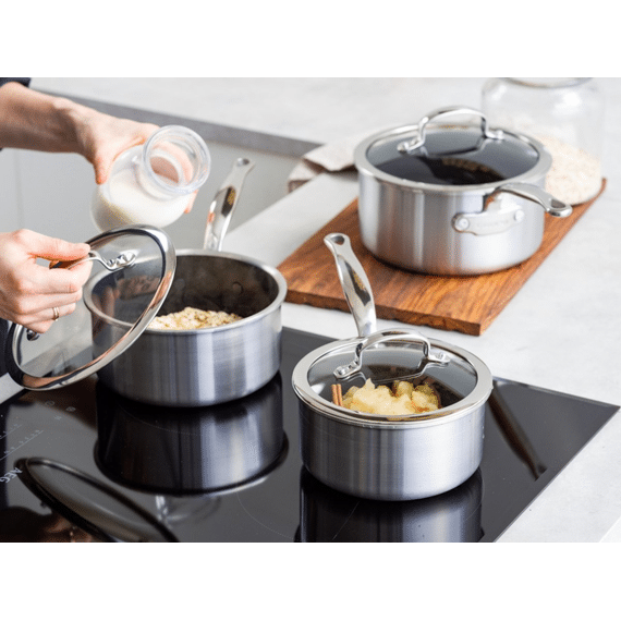 Greenpan Premiere Steelpannenset Antikleef Keramis 16 + 18 + 20cm