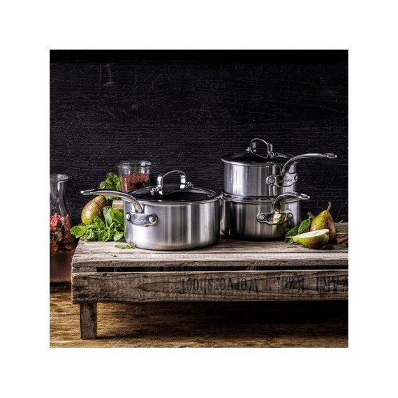 Greenpan Premiere Steelpannenset Antikleef Keramis 16 + 18 + 20cm