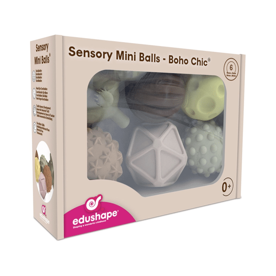 Edushape Sensory Mini Ballen Boho Chic 6 Stuks