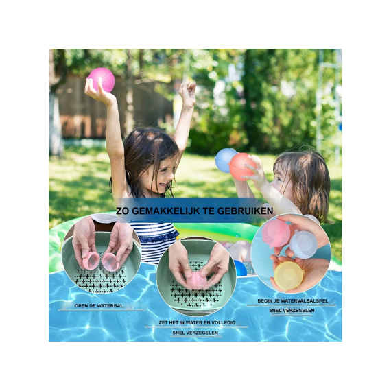 Best Luck Bz003 Herbruikbare Waterballonnen Set/3 Siliconen