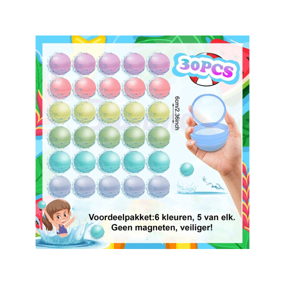 Best Luck Bz003 Herbruikbare Waterballonnen Set/3 Siliconen