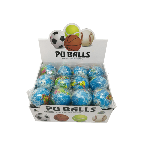 Best Luck 2012-6 Stressbal Wereldbol 7cm 10040959