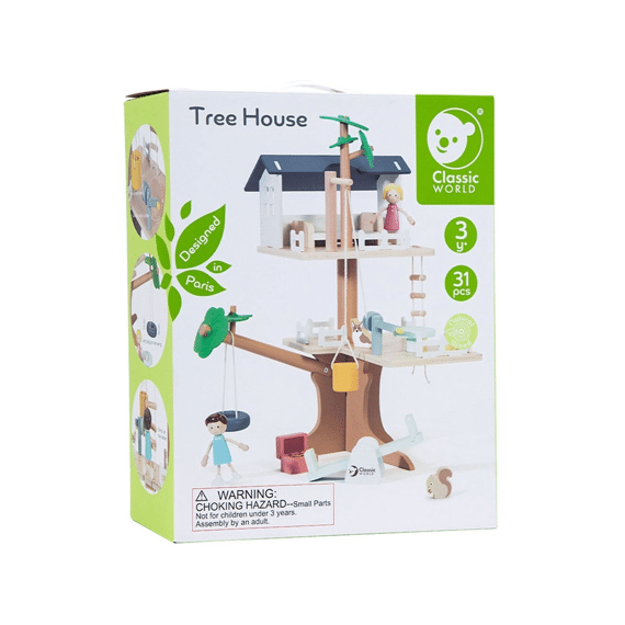 Classic 50566 Speelset Hout Boomhut 31-delig
