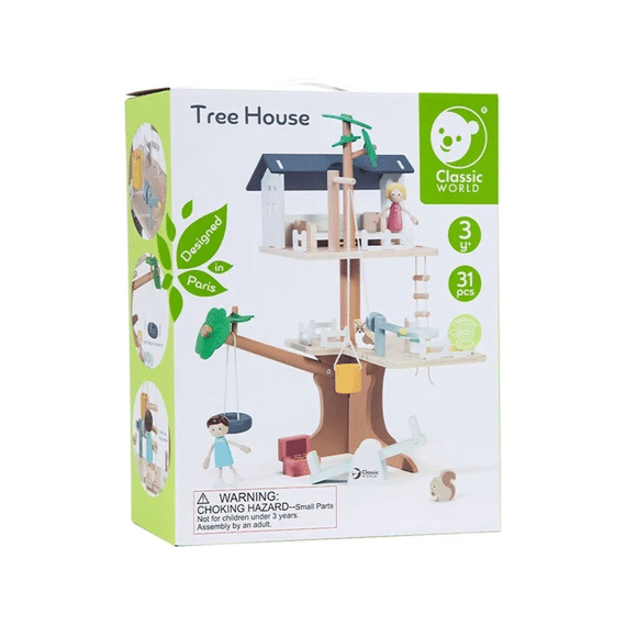 Classic 50566 Speelset Hout Boomhut 31-delig