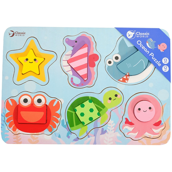 Classic 40028 Noppenpuzzel 12st Oceaan