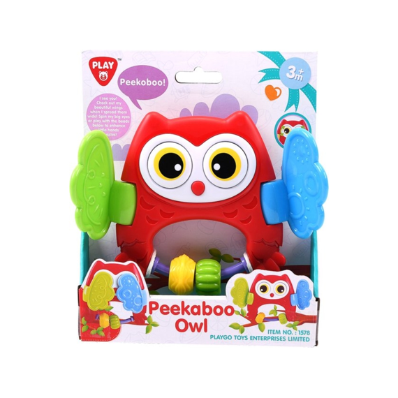 Playgo 1578 Kiekeboe Uil Peekaboo Owl