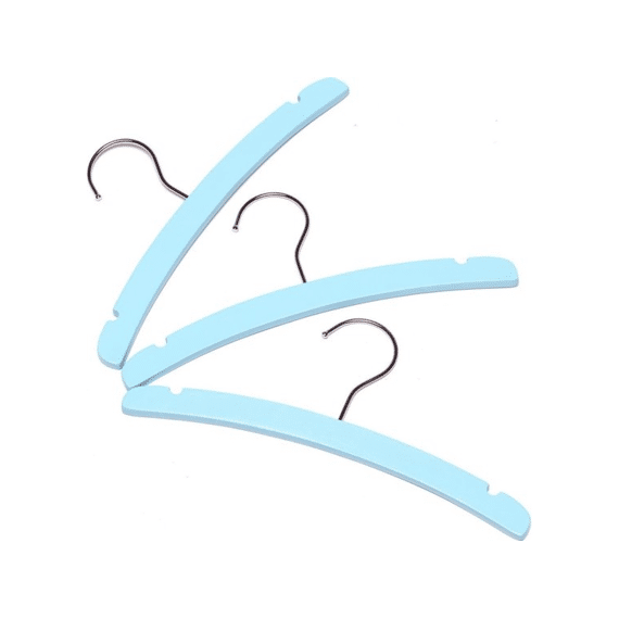 Titanium Kleerhanger Hout 3 Stuks Blauw