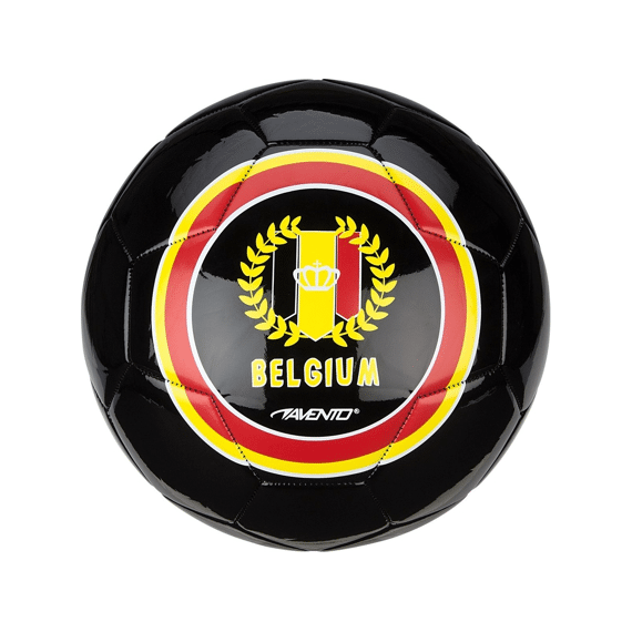 Voetbal Glossy Zwart Belgium Maat 5