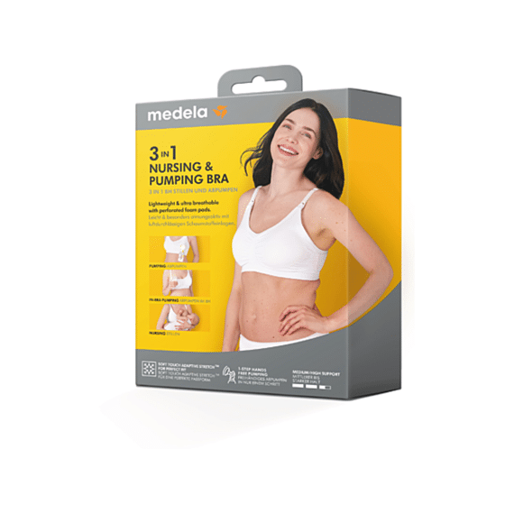 Medela 3-in-1 Borstvoedings- En Kolfbeha Wit Maat: S