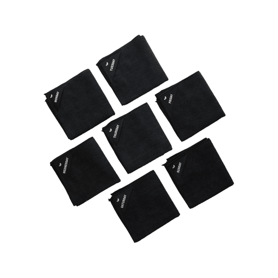 Klud Vaatdoek Zwart 7stuks
