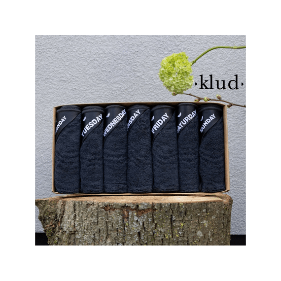 Klud Vaatdoek Zwart 7stuks