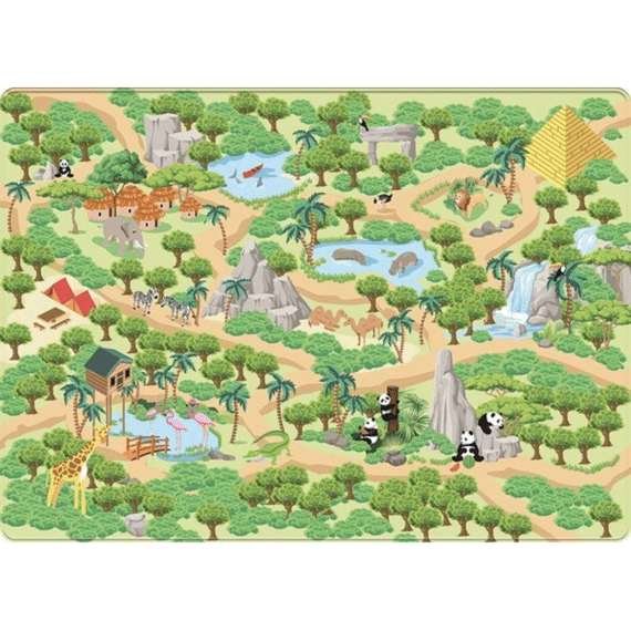 Mats & Joy Speeltapijt Jungle 130x180cm