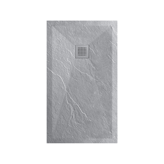 Douchetub Composiet Sanistone  120x90 Cementgrijs