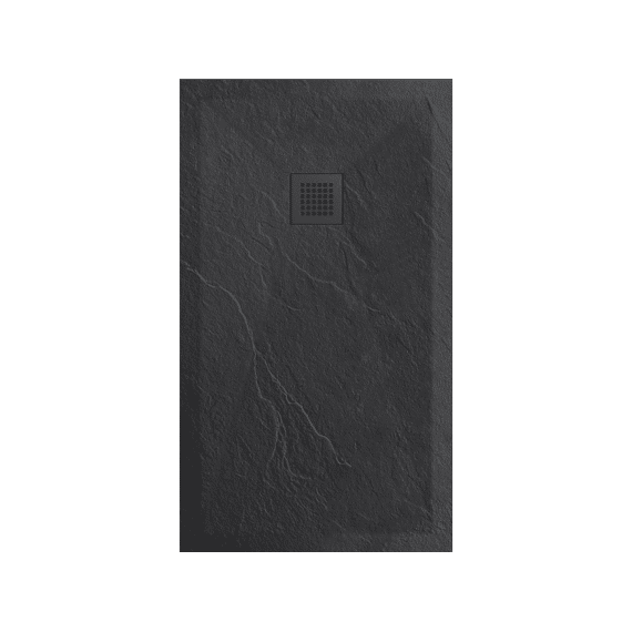 Douchetub Composiet Sanistone 140x90 Zwart